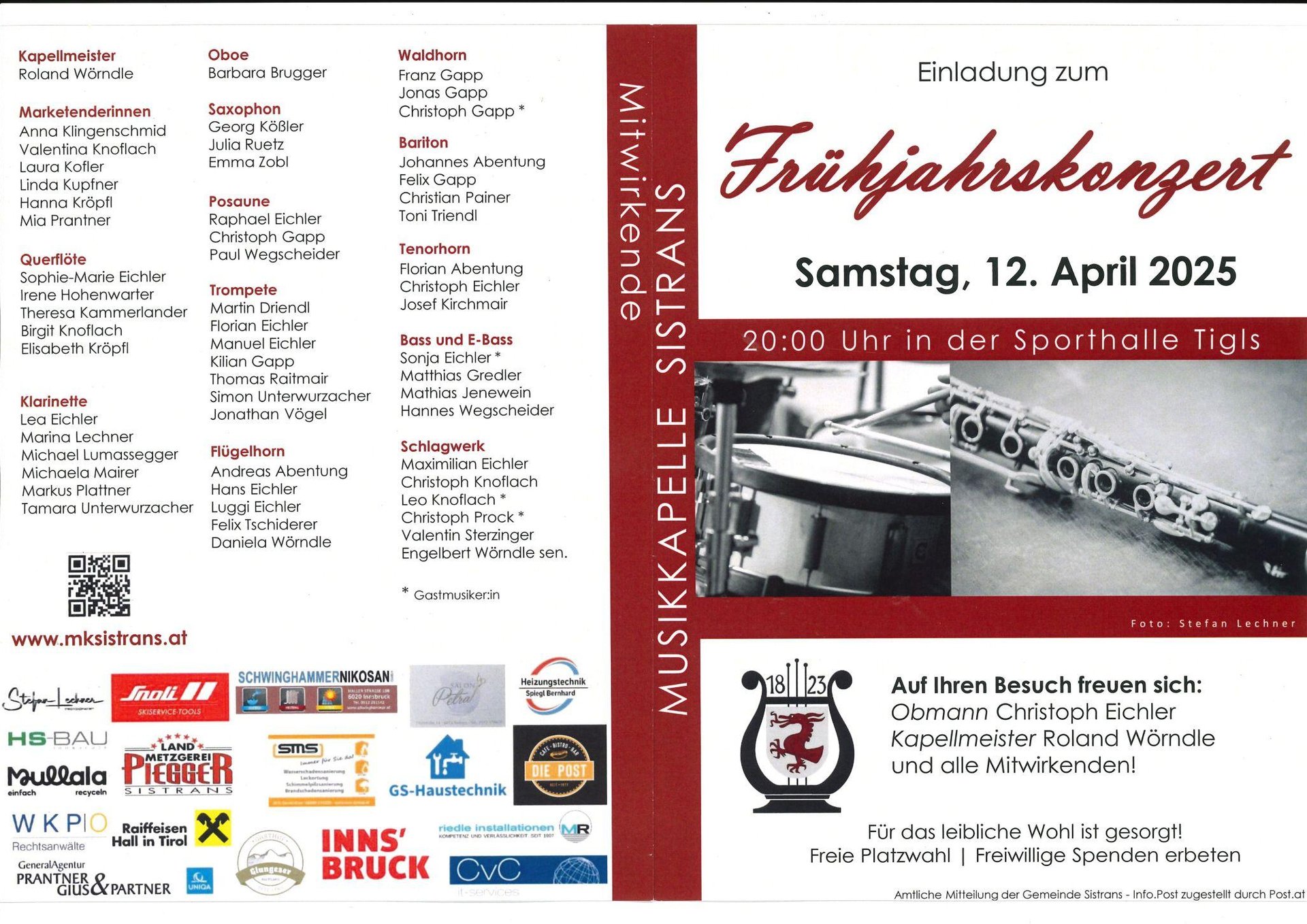 Spring concert 2025 Invitation