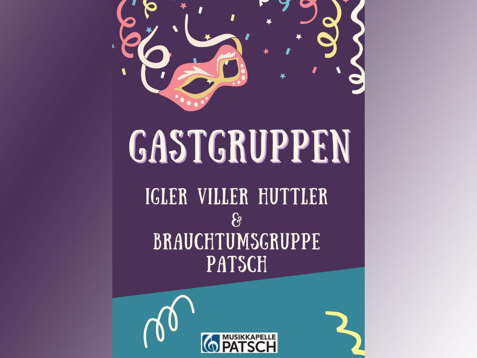 Maskenball Patsch Gastgruppen